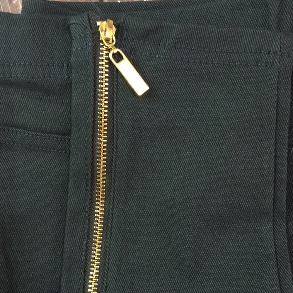 Charcoal Gray Moto Pant Leggings with Zippers - Picture 5 of 6